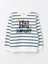 LC Waikiki Crew Neck Striped Long Sleeve Boy T-shirt